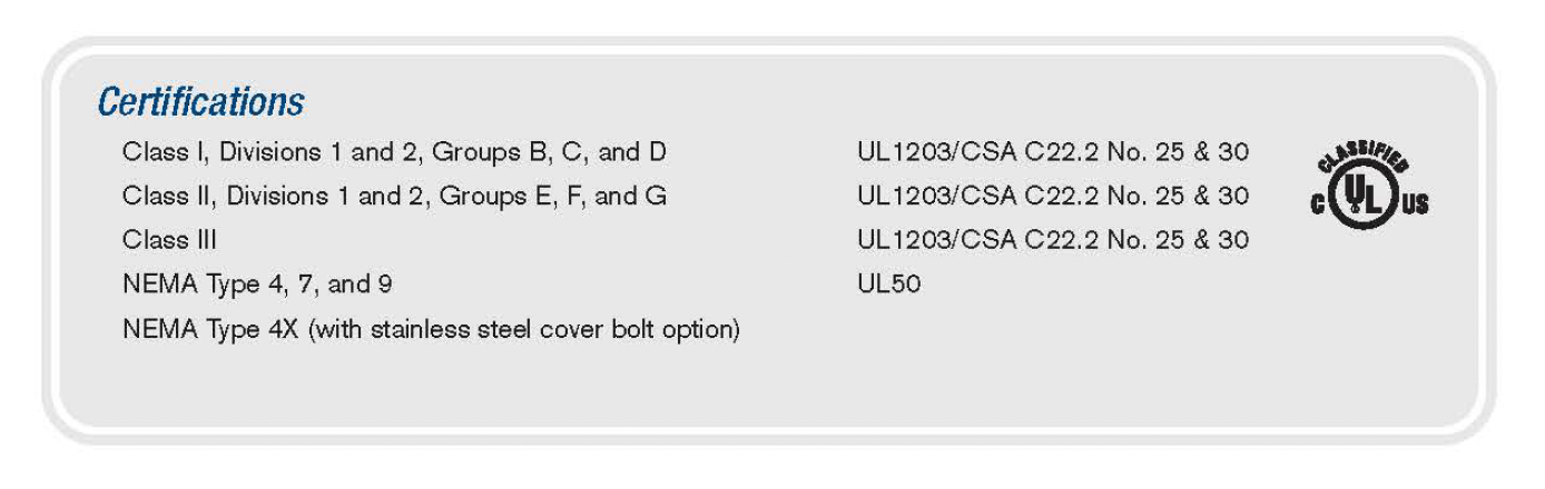 ExplosionProof Enclosures - XCE Series