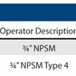 ExplosionProof Operator Devices - Close Up Plugs Standard Size