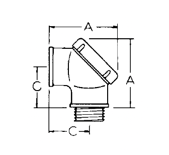 Explosionproof & Dust-Ignition Proof Fittings and Accessories - Short Radius Pull Elbows