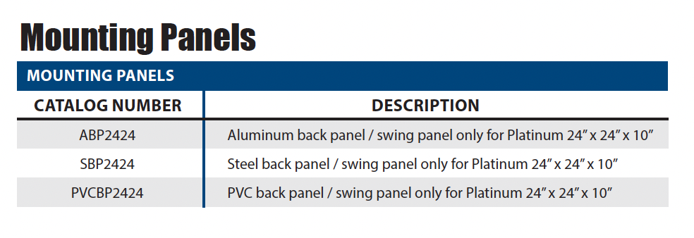 Polycarbonate - Platinum Series Accessories