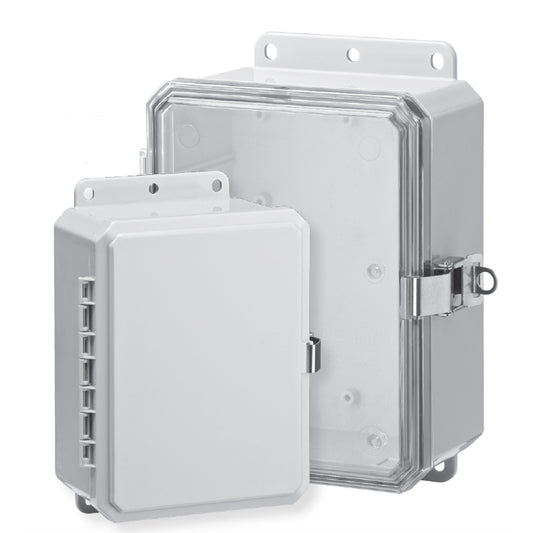 Polycarbonate - PRO Series Low Profile Hinge Cover & Stainless Steel Locking Latch