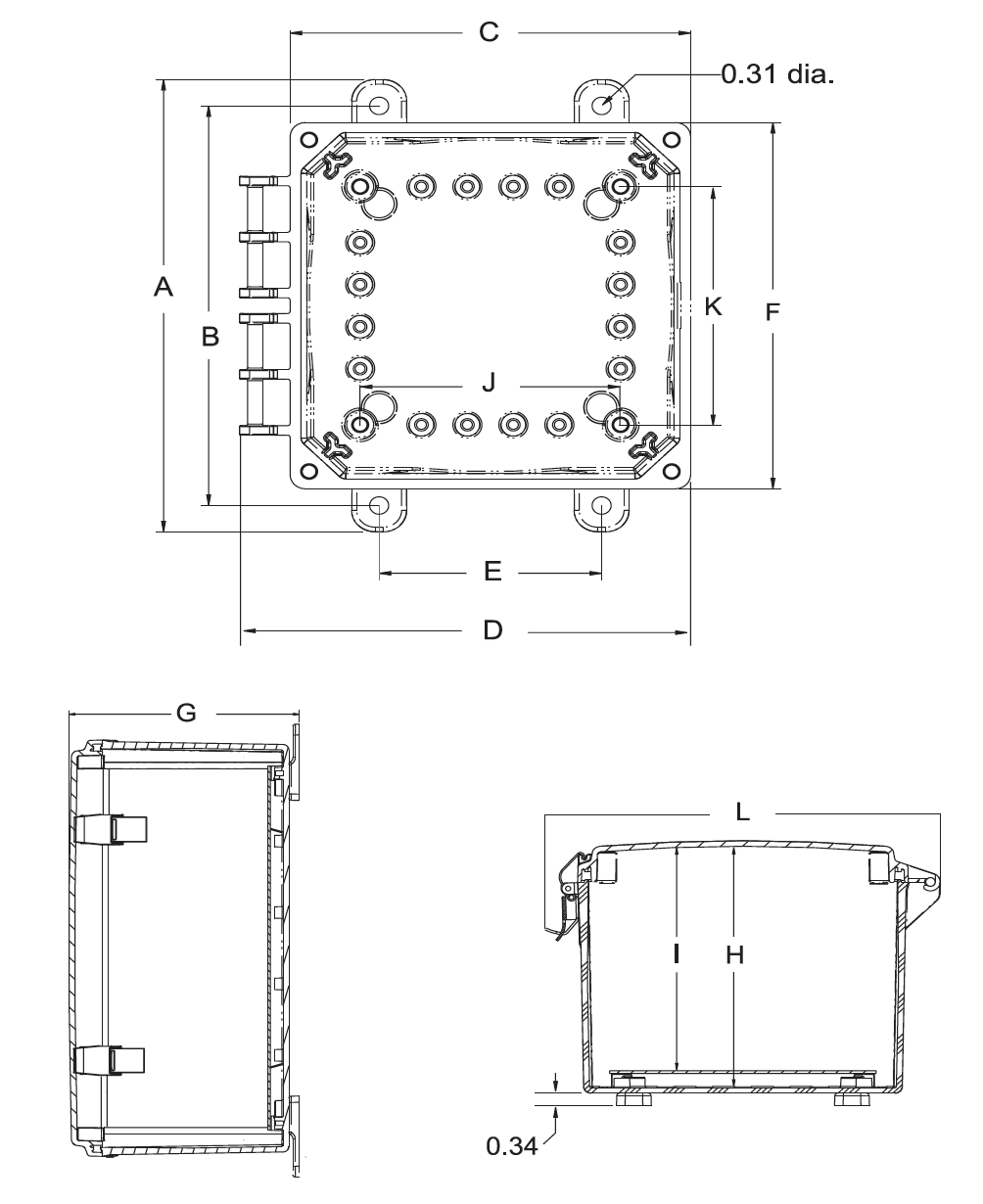 Polycarbonate - Elite Series Hinge Cover