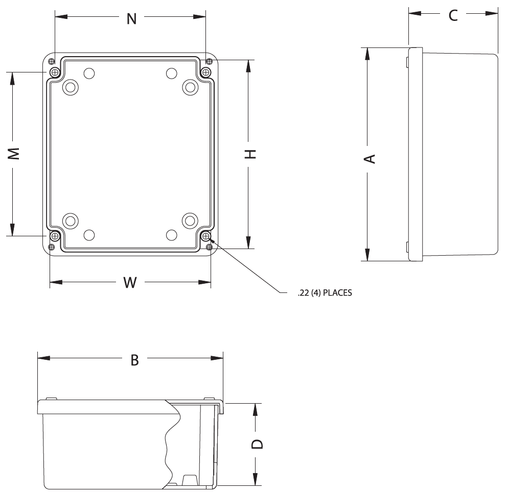 Fiberglass - Small Screw Cover Enclosures