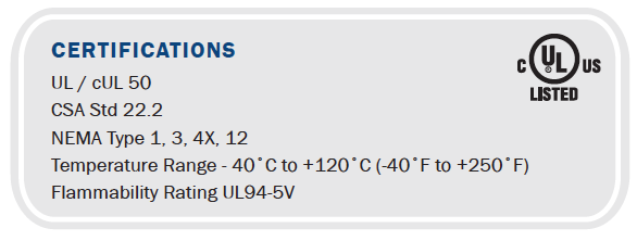 Fiberglass - Large Control Enclosures